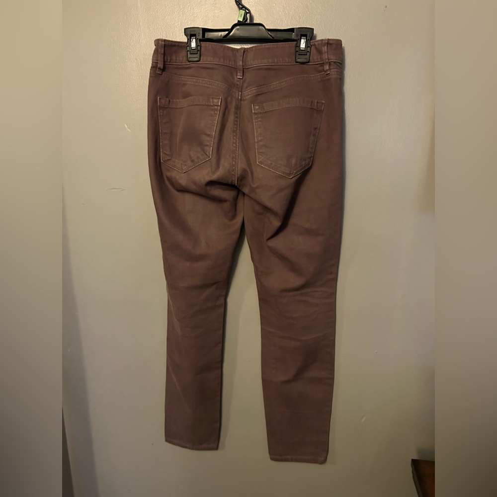 Loft Women's Curvy Skinny Jeans in Light Brown - Picture 7 of 10